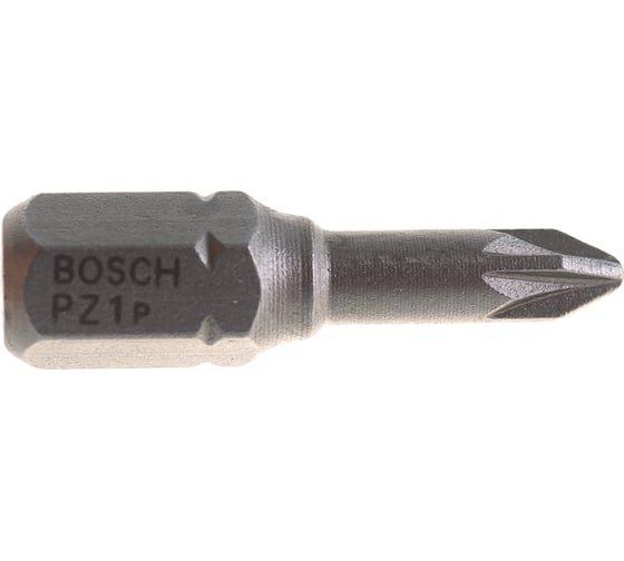 Изображение товара Бита Pz1 3 шт. (25 мм; Extra Hart, хвостовик шестигранный 1/4") Bosch 2607001554