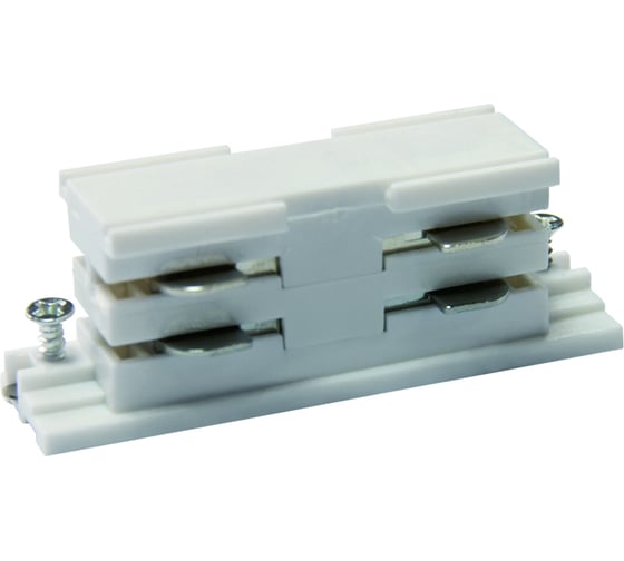 Изображение товара Соединитель для 2-х шинопроводов Uniel UBX-A11 прямой, внутренний, трехфазный, WHITE 1 09741