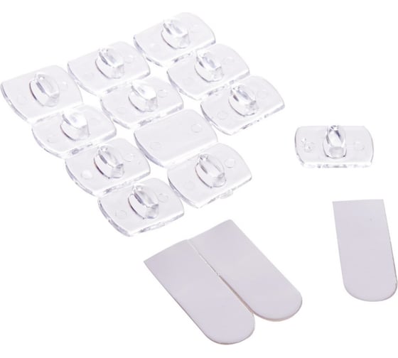 Изображение товара Крючки для монтажа гирлянд Uniel UCC-Y11 прозрачные, набор из 20 штук CLEAR 020 POLYBAG UL-00009937