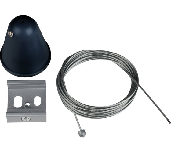 Изображение товара Набор для подвесного монтажа трехфазных шинопроводов Uniel UFB-H41 BLACK 1 UL-00003666