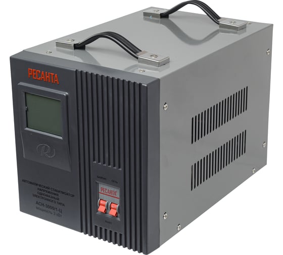 Изображение товара Стабилизатор напряжения однофазный Ресанта АСН 3000/1-Ц 63/6/5