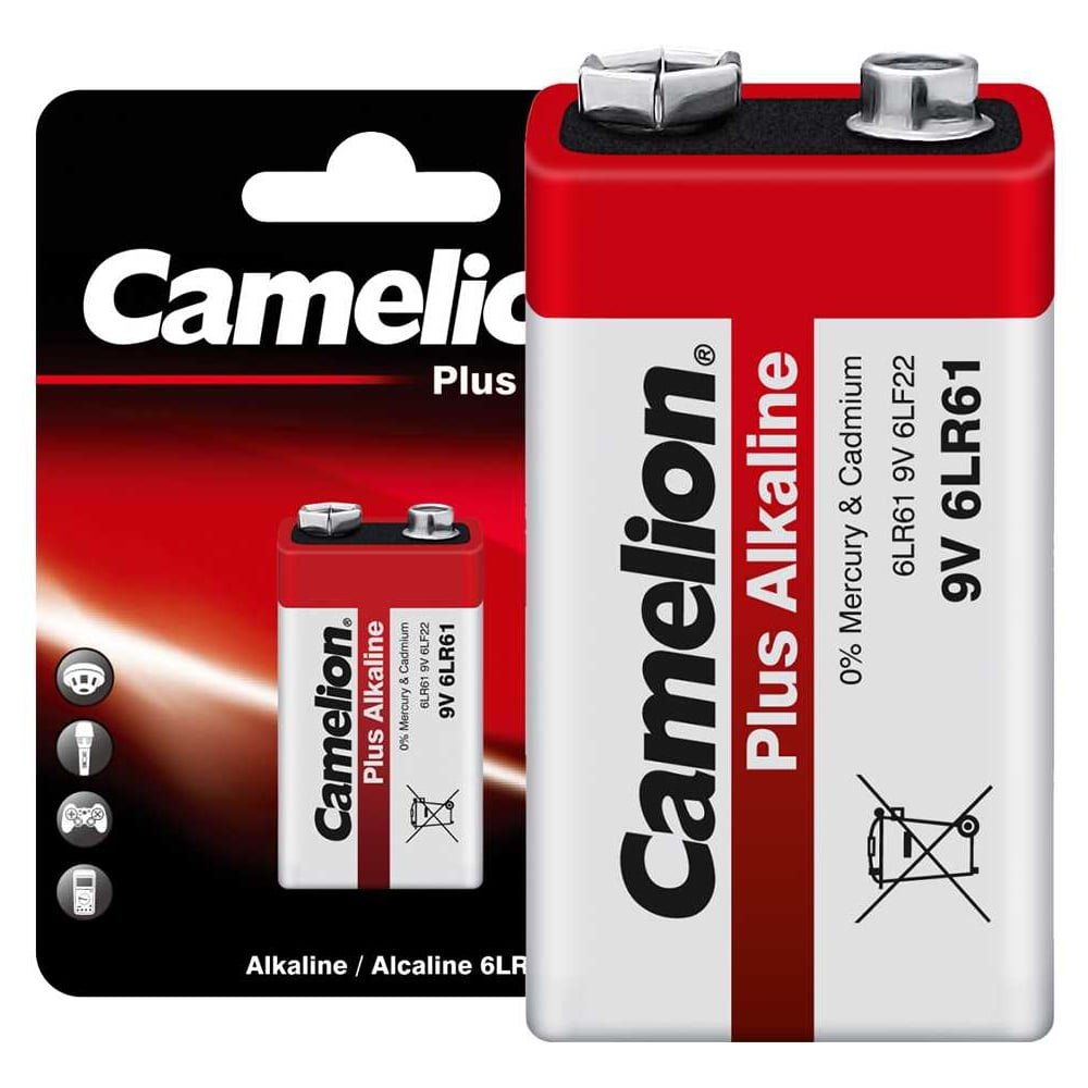 Изображение товара Батарейка Крона Plus Alkaline 9В, 6LF22, 6LR61 Camelion 1655
