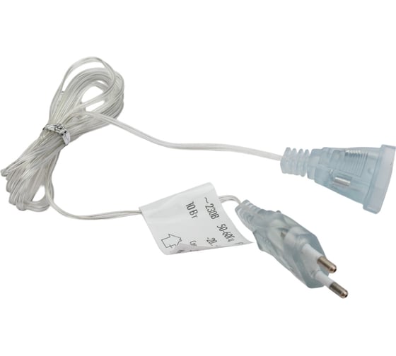 Изображение товара Удлинитель для подключения гирлянд Uniel UCX-Y25/10W-200 CLEAR UL-00007299