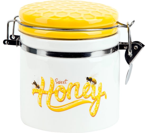 Изображение товара Банка для сыпучих продуктов Dolomite Honey с клипсой 480 мл L2520970