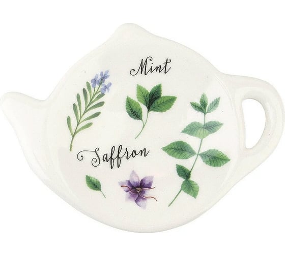 Изображение товара Набор подставок для чайного пакетика Dolomite Душистые травы 2 шт 12x9 см L2520951