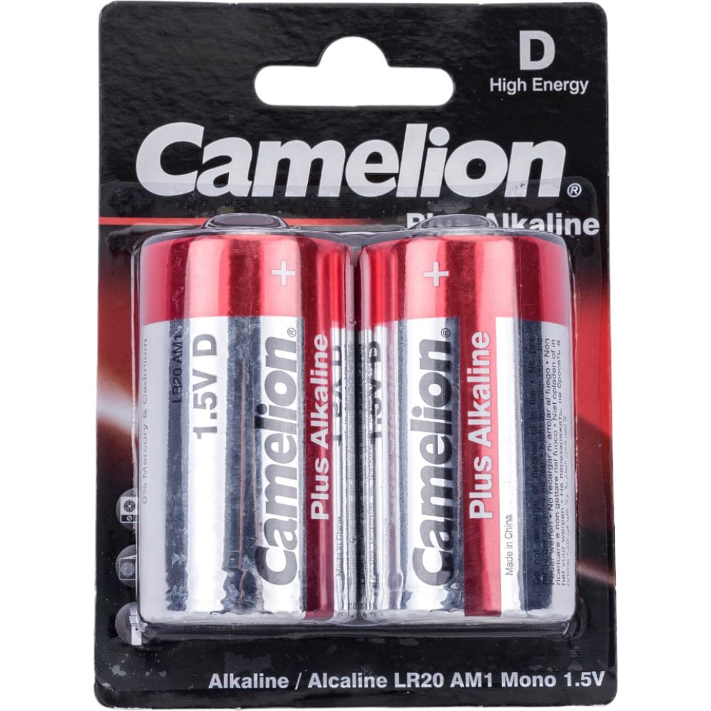 Батарейка Camelion батарейка алкалиновая космос lr20 упаковка 2 шт