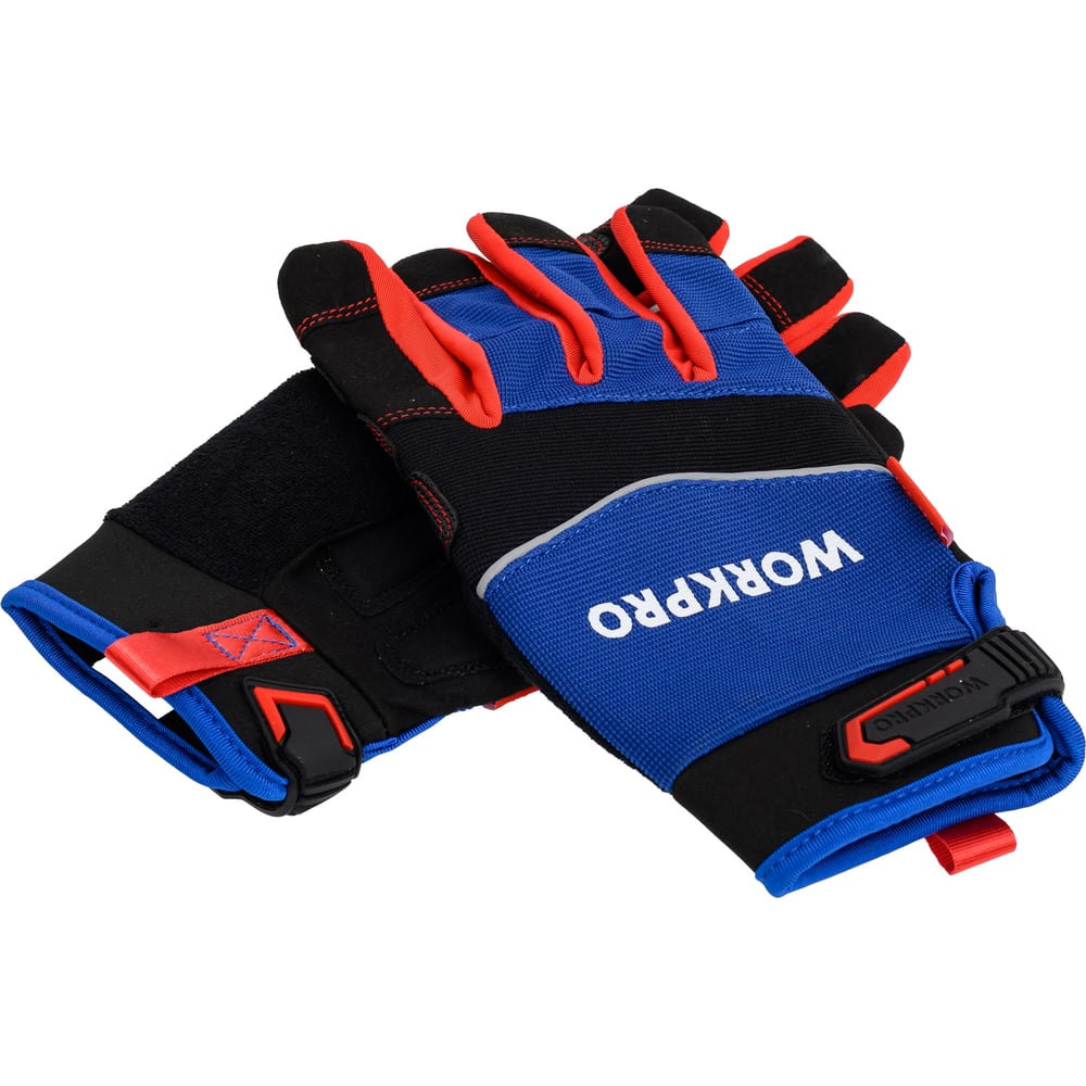 Изображение товара Рабочие перчатки механика WORKPRO Mechanic XL WP371002 с липучкой