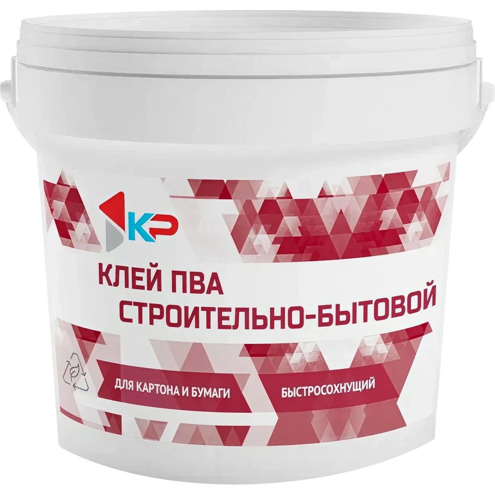 Изображение товара Клей ПВА строительно-бытовой 2,4 кг КР для бумаги и картона