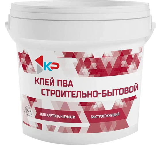 Изображение товара Клей ПВА строительно-бытовой КР 2,4 кг 4610044291065