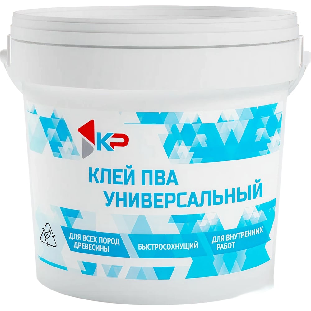 Изображение товара Универсальный клей ПВА КР 2,4 кг для бумаги дерева стекла и кожи