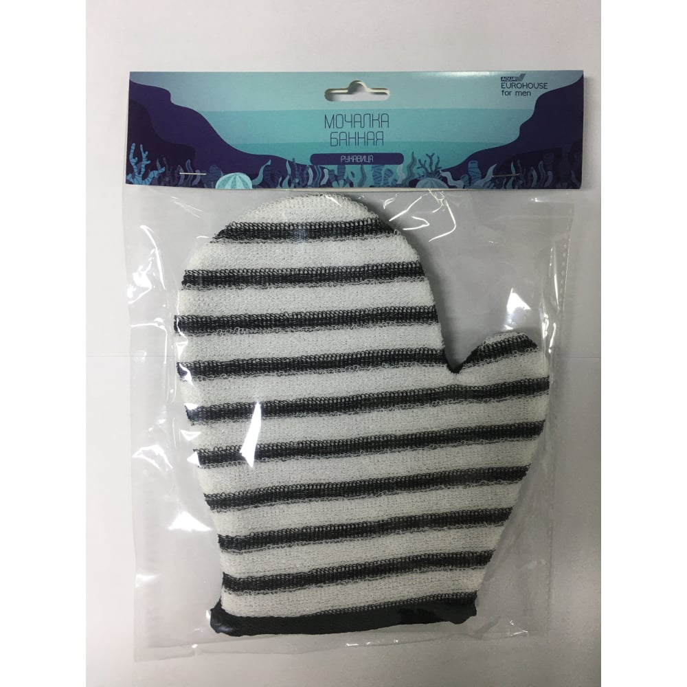 Банная мочалка-рукавица EUROHOUSE мочалка рукавица массажная 23x12 см