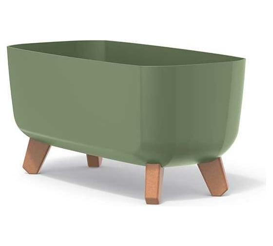 Изображение товара Кашпо на ножках Prosperplast DGCL400 5615C GRACIA CASE 390х195х187 мм, зеленое 067342