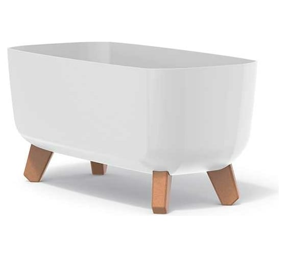 Изображение товара Кашпо на ножках Prosperplast DGCL400 S449 GRACIA CASE 390х195х187 мм, белое 067341