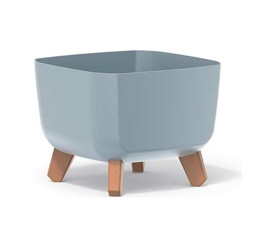 Изображение товара Кашпо на ножках Prosperplast DGQL240 443U GRACIA SQUARE 240х240х187 мм, светло-серое 067335