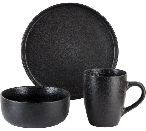 Изображение товара Столовый набор Nouvelle Black Stone 12 предметов, на 4 персоны 0540165