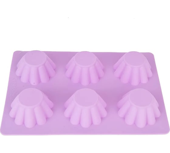 Изображение товара Форма для выпечки Nouvelle Цветочная поляна 6 ячеек, 26x18 см 9902618-3