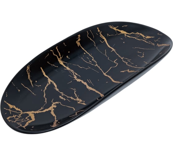 Изображение товара Сервировочное блюдо Nouvelle Черный мрамор 34x15 см 0880097