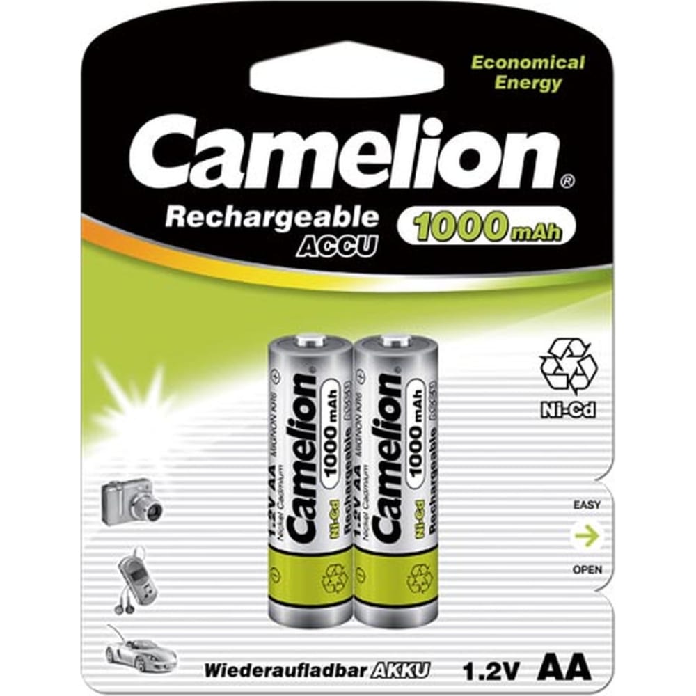 Аккумуляторные батарейки Camelion аккумуляторные батарейки gp aa 2300 мач 2 шт