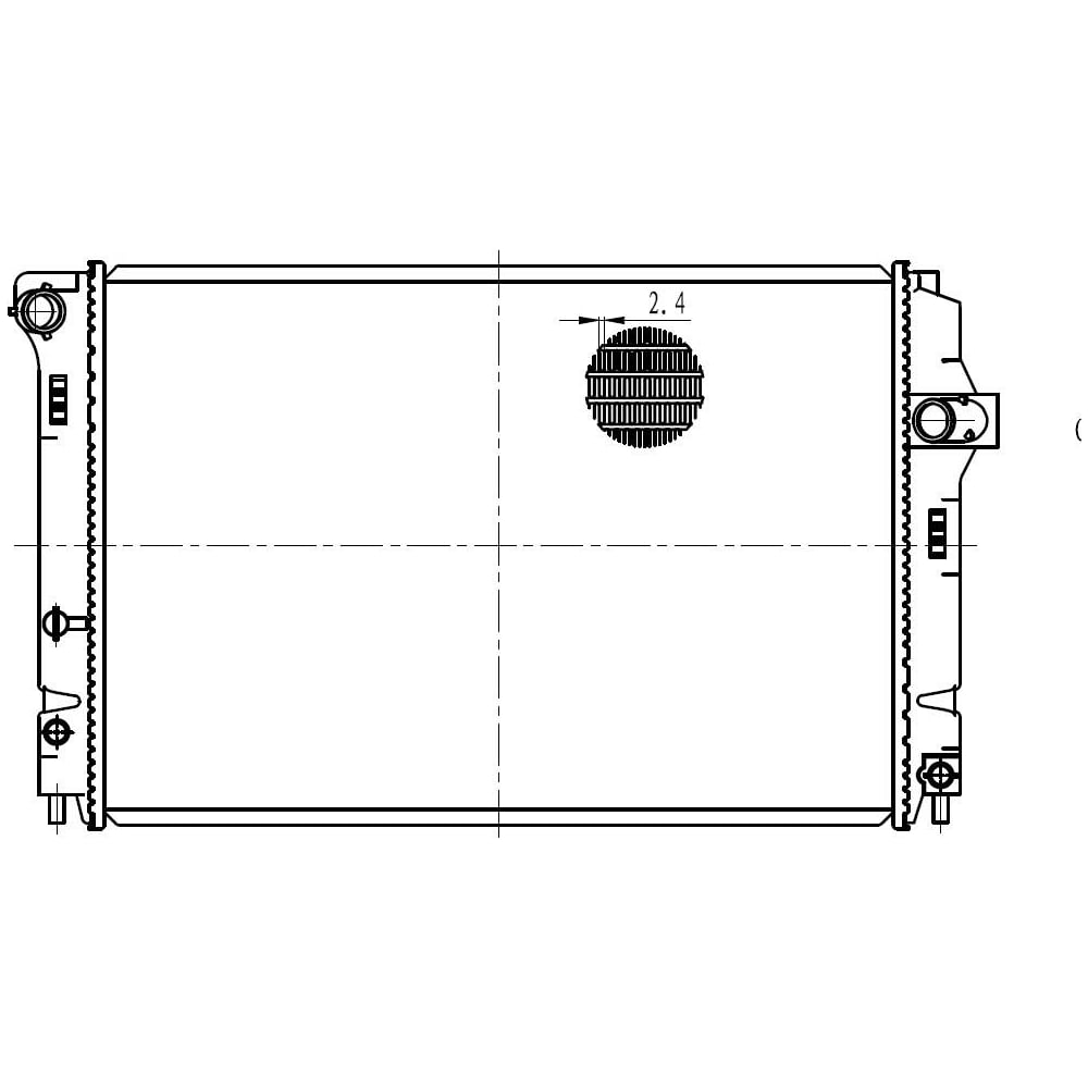 Изображение товара Радиатор охлаждения для Toyota Prius, Yaris, Corolla E170 Luzar LRc 1958 алюминий