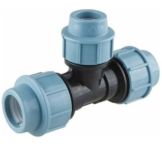 Изображение товара Тройник компрессионный переходной ПНД 32x25x32 мм AV Engineering AVE110322532