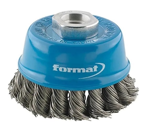 Изображение товара Щетка чашечная жгутовая 65x0.35 мм, M14, ворс закаленная сталь для УШМ FORMAT 7036 0005