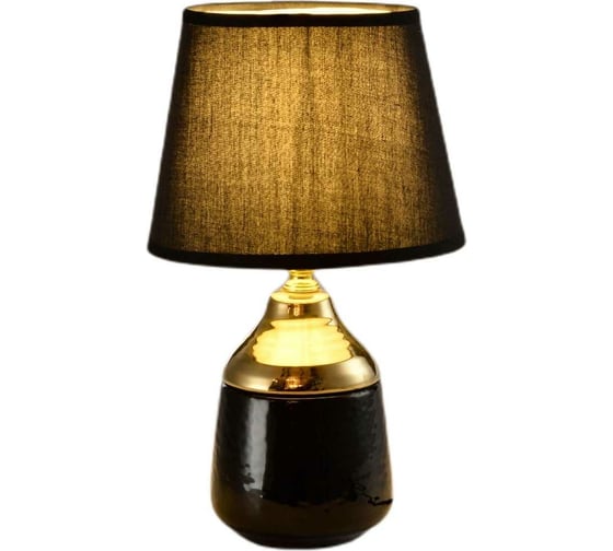 Изображение товара Настольный светильник De Fran FTB-2018 BKGD Е14 220В 40Вт керамика+ ткань, DF03213