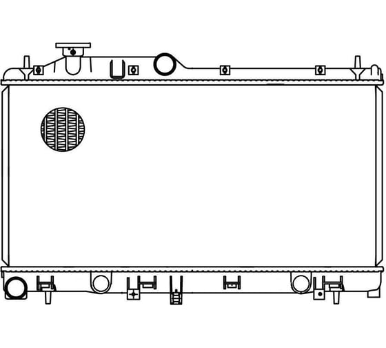 Изображение товара Радиатор охлаждения для автомобилей Subaru Forester S12 2.0i/2.5i MT LUZAR LRc 2212
