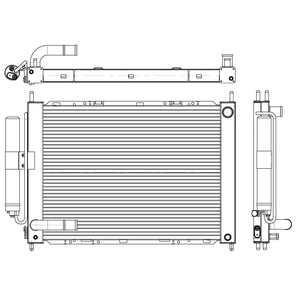 Изображение товара Радиатор охлаждения LUZAR LRc 1402 для Nissan Micra Note алюминиевый