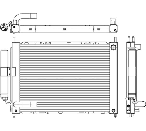 Изображение товара Радиатор охлаждения для автомобилей Note /Micra 1.2i/1.4i/1.6i LUZAR LRc 1402
