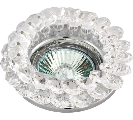 Изображение товара Встраиваемый светильник De Fran MR16 хром+прозрачный, FT 860 CHc