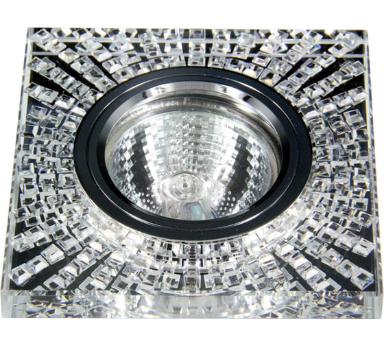 Изображение товара Встраиваемый светильник De Fran SMD/MR16 4000K хром зеркальный+ кристаллы (SMD 3Вт), FT 934 CHCL