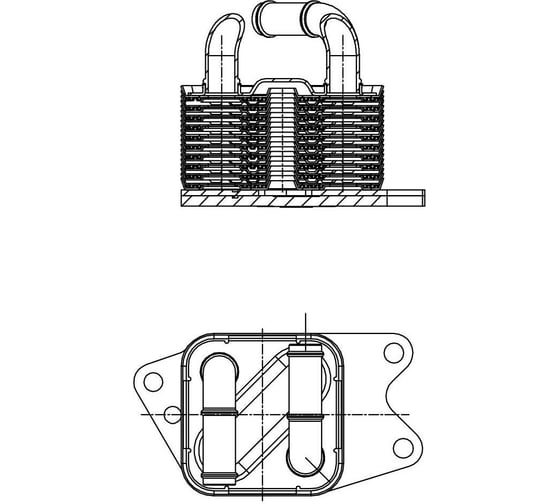 Изображение товара Радиатор масляный для автомобилей Polo /Skoda Rapid 1.6i [CFNA] AT LUZAR LOc 1817