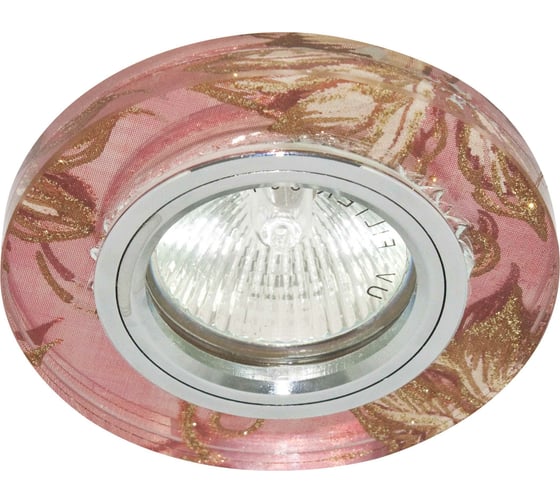 Изображение товара Встраиваемый светильник De Fran LED/MR16 хром+золотой узор, FT 896