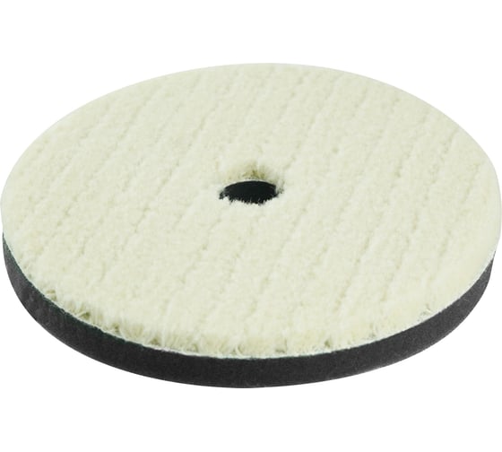 Изображение товара Насадка полировальная "под липучку" (125 мм; короткая плетеная шерстяная нить) vertextools 0094-125