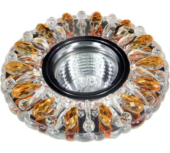 Изображение товара Встраиваемый светильник De Fran SMD/MR16 4000К хром+ прозрачный+коричневый (SMD 3Вт), FT 987 CHWTI