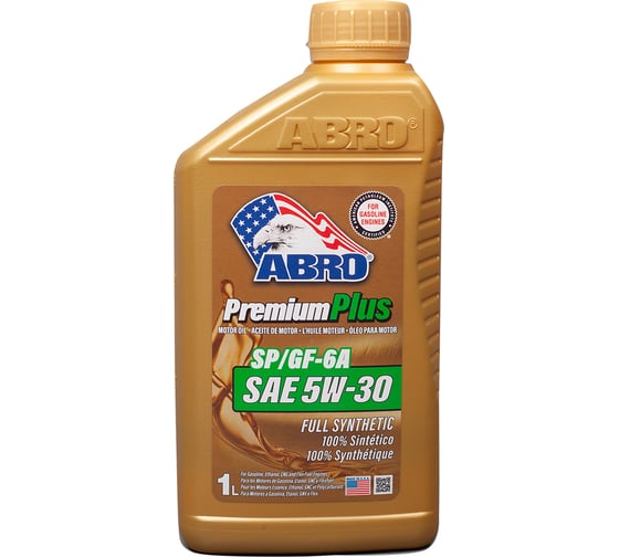 Изображение товара Моторное синтетическое масло ABRO Premium Plus Full Synthetic 5W30, 1 л MO-FS-5-30-SP-1L