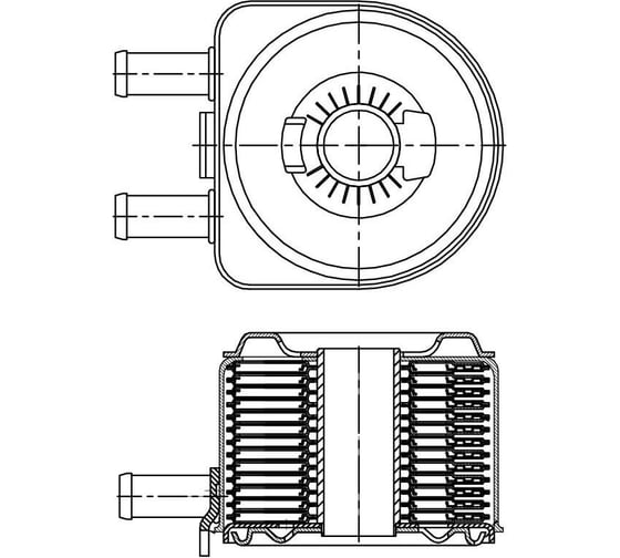 Изображение товара Радиатор масляный для автомобилей Boxer /Jumper 2.0D/2.2D LUZAR LOc 2001