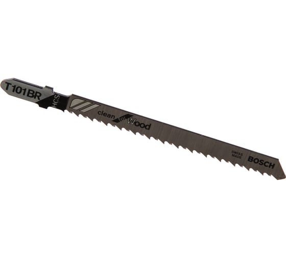 Изображение товара Пилки T101BR для лобзика по дереву 25 шт. (74 мм; HCS) BOSCH 2.608.633.623