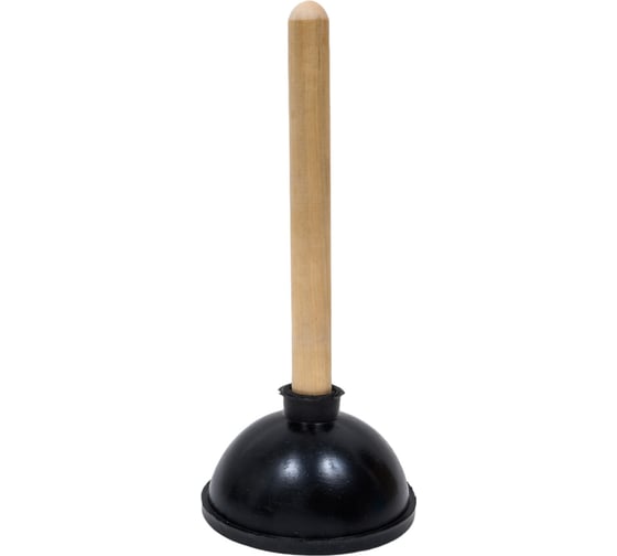 Изображение товара Конический вантуз СТМ большой, D140 мм, с деревянной ручкой, h-320 мм SIWCFCH5