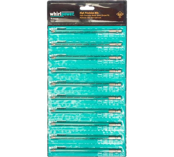 Изображение товара Биты (150 мм; PH 2; 10 шт.) WHIRLPOWER Профи 57573