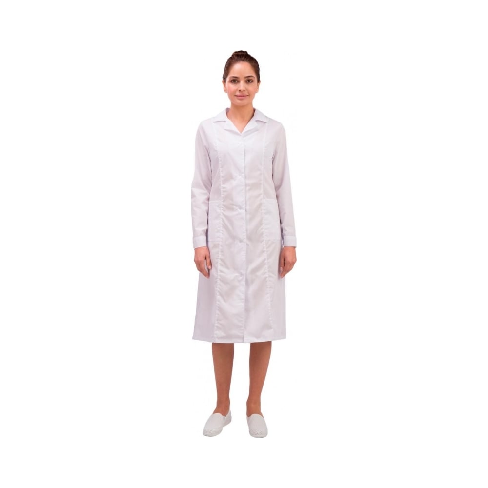 Медицинский женский халат ООО Комус, цвет белый, размер 64-66