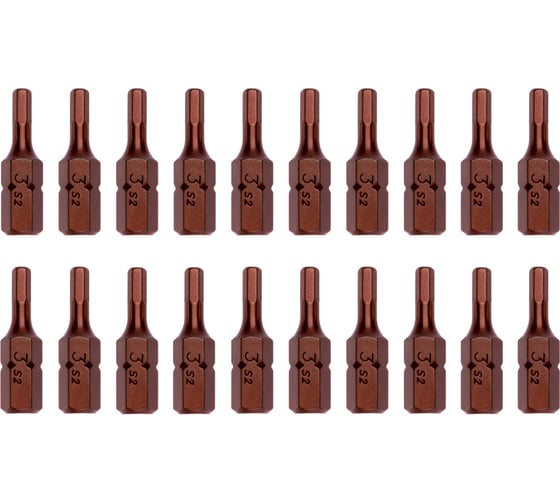 Изображение товара Бита H3, 25 мм, сталь - S2, 20 шт Mr. Logo C025H3-20