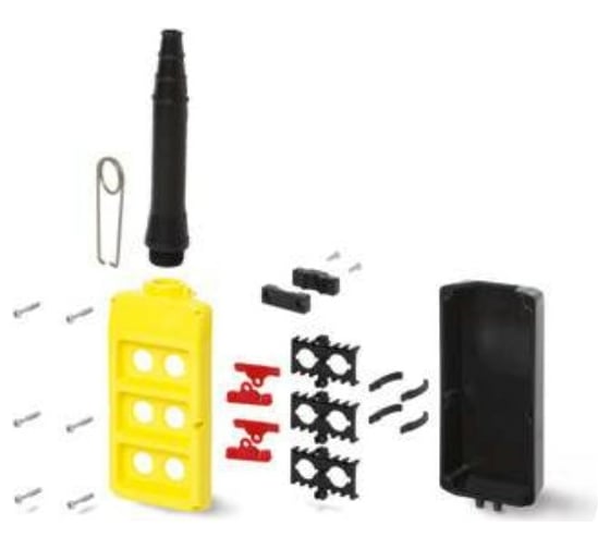 Изображение товара Двухрядный корпус для ПУ GIOVENZANA 6 отверстий PLB06K