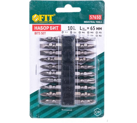 Изображение товара Биты (65 мм; 10 шт.) FIT 57650