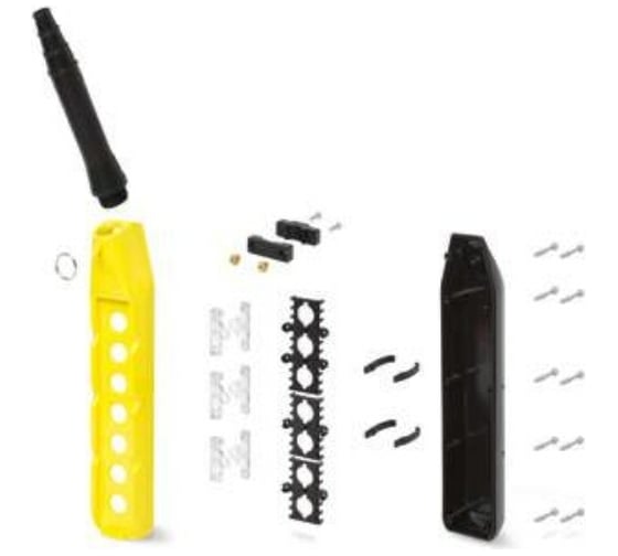 Изображение товара Однорядный корпус для пульта управления GIOVENZANA, 7 отверстий PL07K