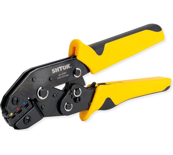 Изображение товара Пресс-клещи SHTOK ПК-19+, матрица, профиль овал, 0.25 - 2.5 мм 03201
