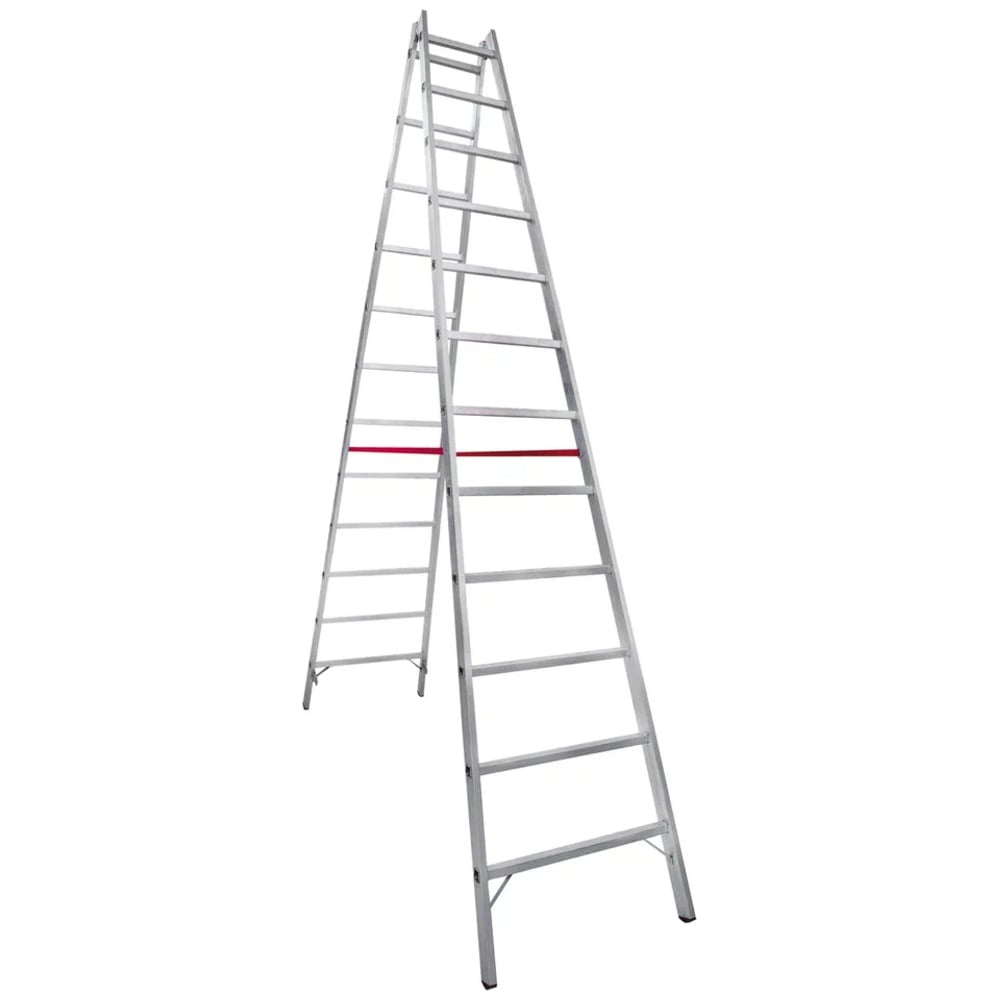 Изображение товара Индустриальная алюминиевая двусторонняя стремянка NV5123 4.65м 150кг