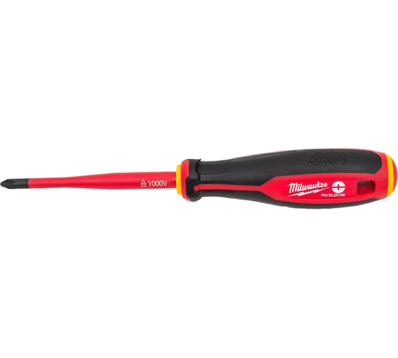 Изображение товара Трехгранная отвертка Milwaukee изолированная VDE PH/SL2x100 4932478734