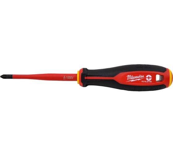 Изображение товара Трехгранная отвертка Milwaukee изолированная VDE PZ/SL2x100 4932478736