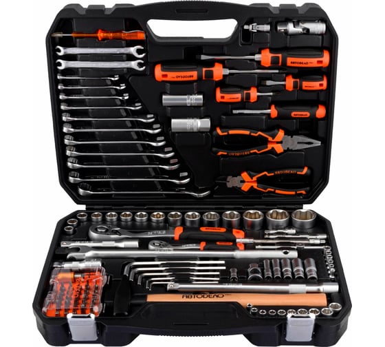 Изображение товара Набор инструмента АвтоDело PRO 1/2DR, 1/4DR 110 предметов 10245